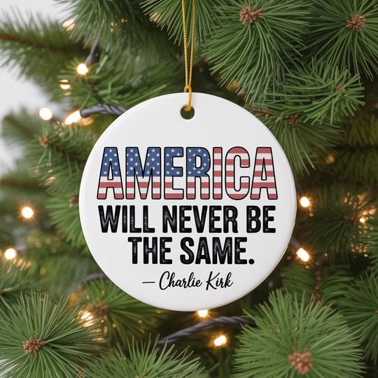 Charlie Kirk Inspire Quote Ornament, Political Ornament, Human Rights Ornament