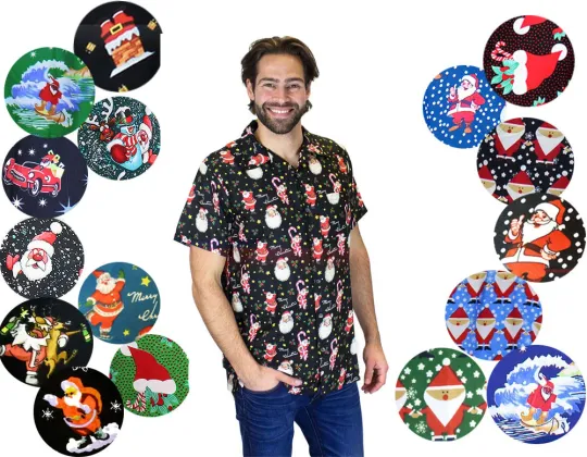 Discover Funky Hawaiian Shirt - Christmas Designs in Different Colors