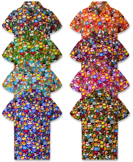 KK Hawaiian Shirt Men Christmas Allover