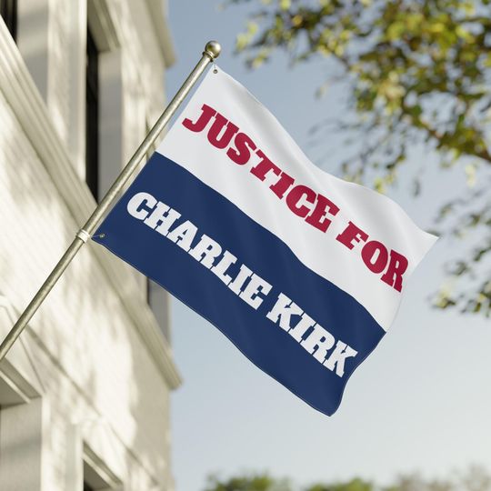 Double-Sided Flag - Justice for Charlie Kirk, Political Banner, Outdoor Decoration,
