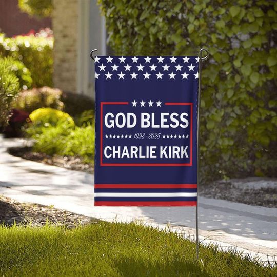 God Bless Charlie Kirk Flag, Garden Double Flag Sided Holiday Party Outdoor Flags