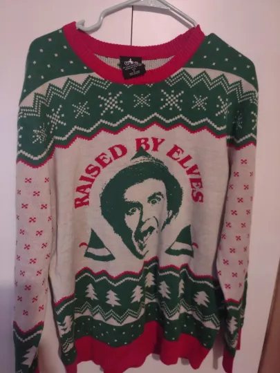 Elf Ugly Christmas Sweater Size XL
