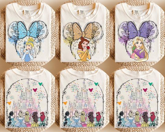 Disney All Princess Castle Shirt, Disney Princess Tee, Disney Trip Shirt, WDW Girls Trip Shirt, Princess Castle Outfit,Princess Birthday Tee