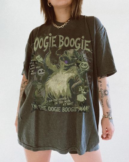 Discover Im The Oogie Boogie Man Shirt, Nightmare Before Christmas T-Shirt, Boogie Man Shirt, Halloween 2025 Disney Villain Tee