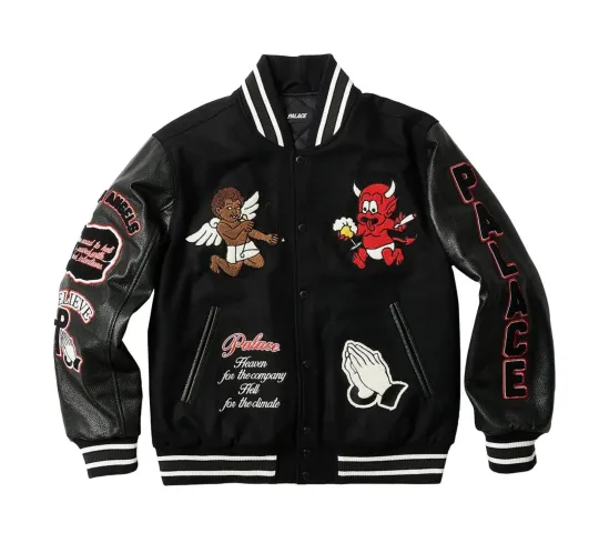 Discover Men's Fallen Angels Patch Letterman Wool Varsity Jacket