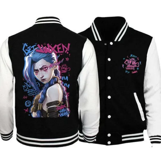 Discover Arcane Jinx Baseball Jacket Hoodie - Harajuku Style for Women & Men