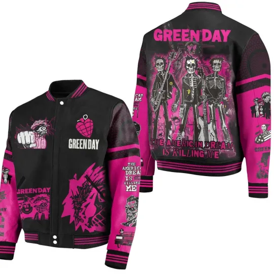 Green Day The American Dream Is Killing Me Baseball Jacket