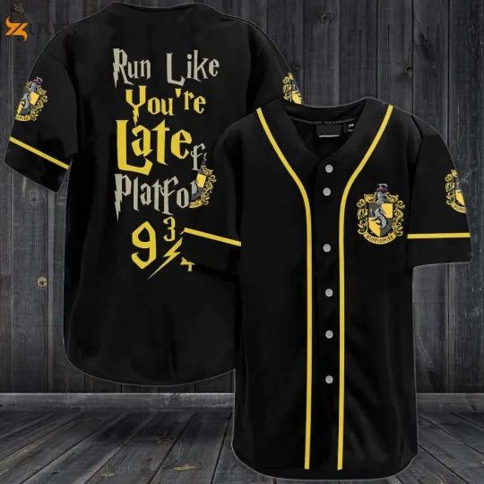 Harry Potter Platform Baseball Jersey Black