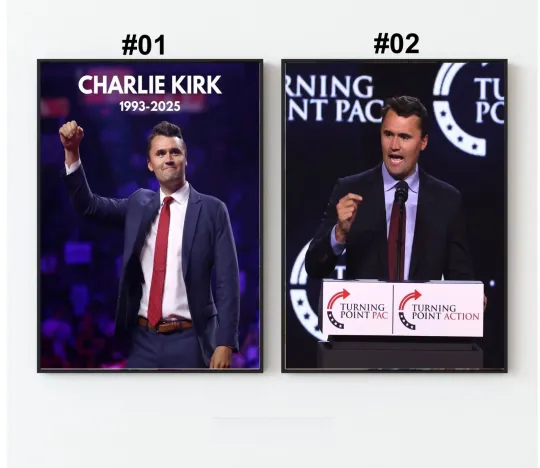 Charlie Kirk Rest in Peace 1993 2025 Poster