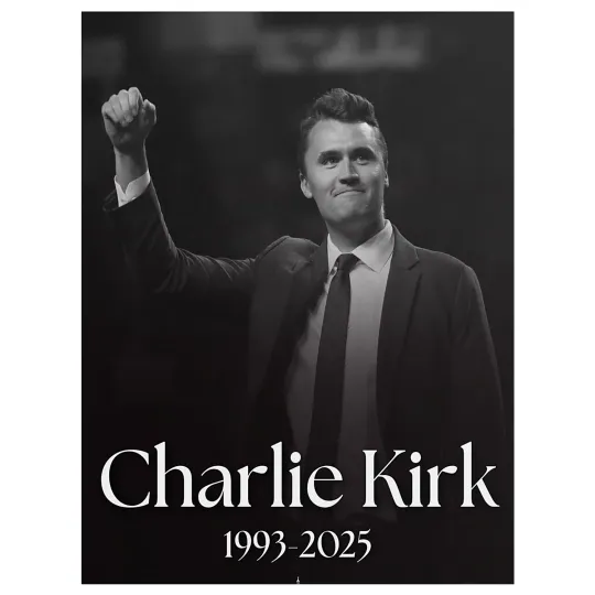 Charlie Kirk RIP Memorial Poster – Justice & Tribute Wall Art