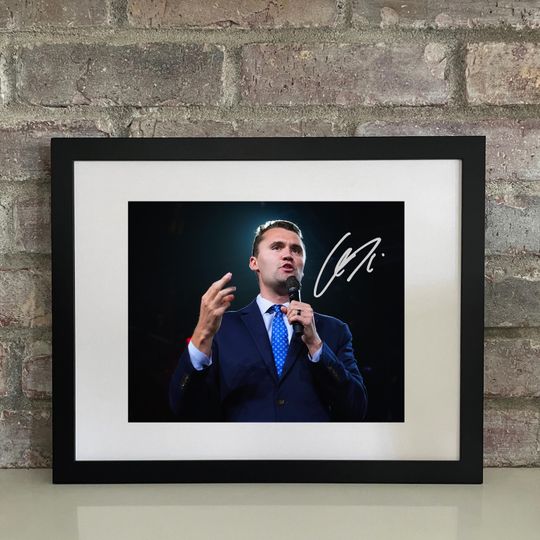 Charlie Kirk Autographed Poster - Premium Matte Vertical Print for Home & Living