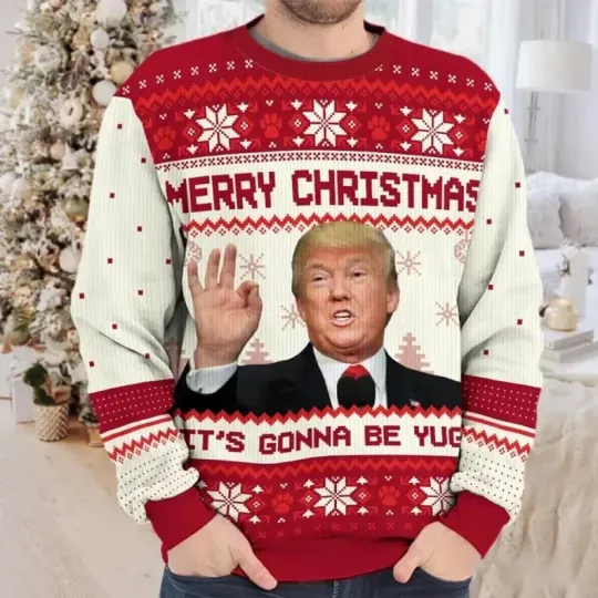 Discover Merry Christmas Trump Ugly Sweater, Donald Trump Vote Election Sweater Gift