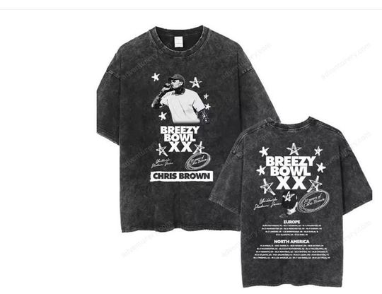 Discover Concert Tour Breezy Bowl XX Shirt Chris Brown Vintage Cotton Street