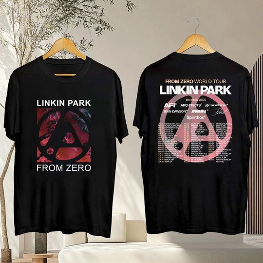 Discover Linkin Park From Zero World Tour 2025 Shirt, Linkin Park Concert 2025, Linkin Park Merch, Linkin Park Fan Gift, Linkin Park Band Logo Shirt