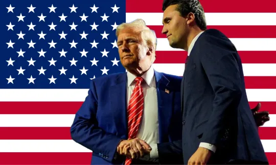 USA Flag House Flag Charlie Kirk RIP 2025 Donald Trump MAGA GOP America