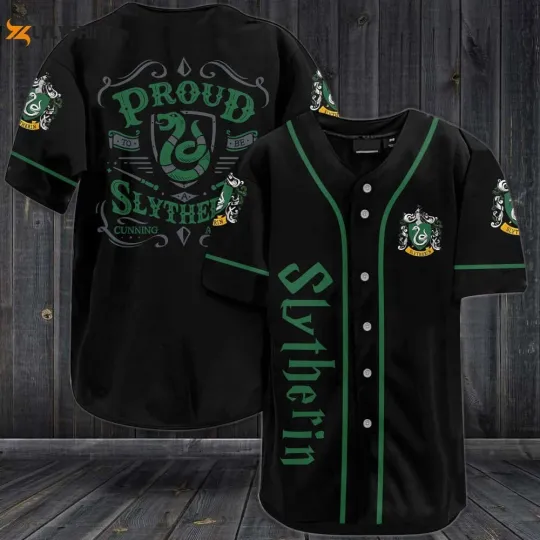 Discover YC Harry Potter Slytherin Baseball Jersey