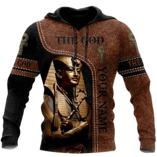 Discover Custom name Pharaoh The God Ancient Egypt print 3D HOODIE Christmas Gift Us size