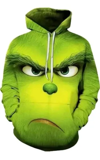 Discover NEW funny character Adult 3D Print Pullover Hoodie Christmas Sweatshirt Size 3XL