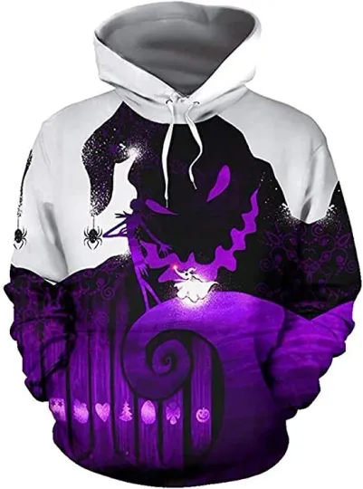 Discover Unisex Nightmare Before Christmas / Jack & Sally / 3D Print Hoodie Sweatshirt