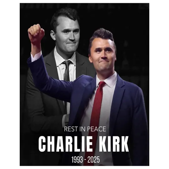 Charlie Kirk RIP Poster – 1993–2025 Memorial Tribute Wall Art
