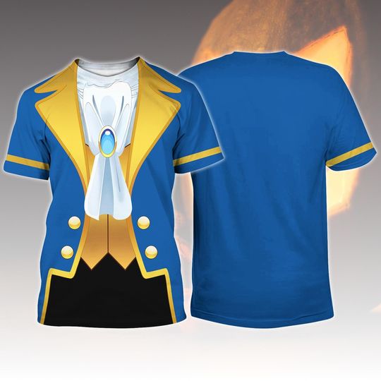 Discover The Beast Costume T-Shirt, Beauty And The Beast Cosplay Shirt, Disney Prince Halloween Tee, Fairytale Outfit For Him, Disney Cosplay