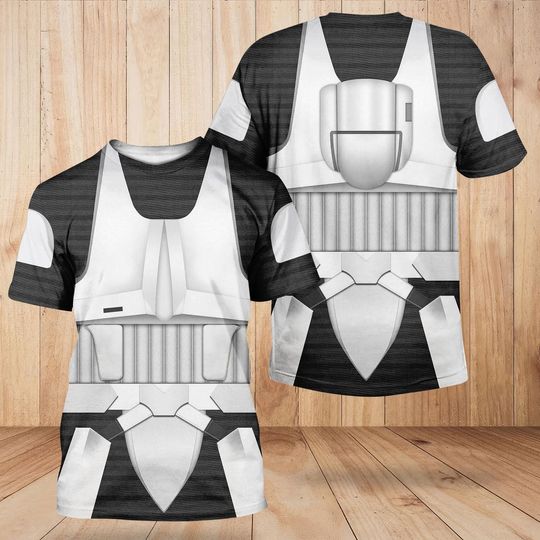 Discover Biker Scout Armor Cosplay Shirt, Star Wars Shirt For Men, Scout Trooper Costume Shirt, Robots Shirt, Disney Tee, Halloween Gifts