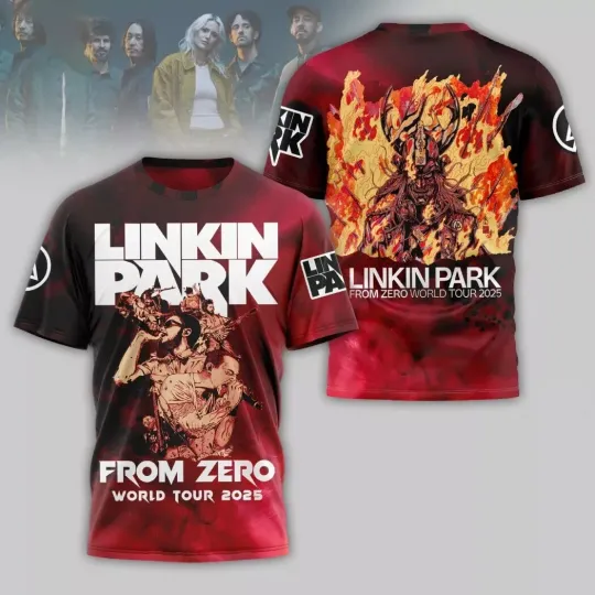 Discover Linkin Park From Zero World Tour 2025 3D T-Shirt