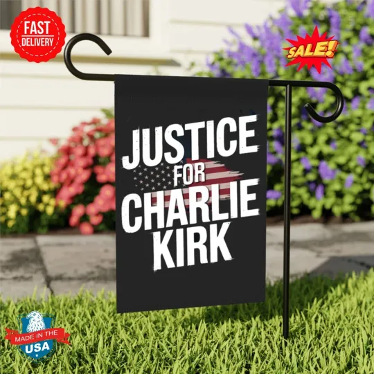 Justice For Charlie Kirk Americas Flag