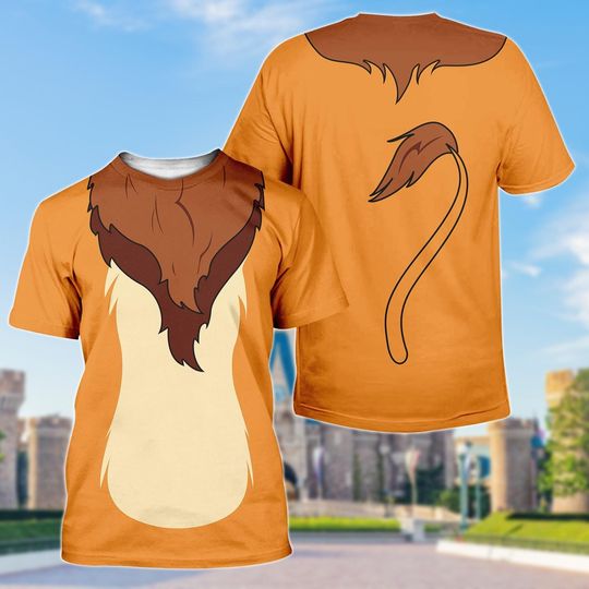 Mufasa Costume 3D T-shirt, Lion King Shirt, Disney Dad Cosplay Shirt, Lion King Shirt, Unisex Cosplay Outfit, Halloween Pullover