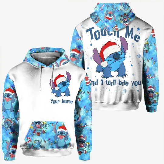 Discover Personalized Stitch 3D Hoodie, Christmas Gift, Halloween Gift, Gift For Stitch