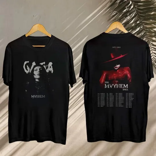 Ld ga the Mayhem Ball Tour Double Sided T-Shirt