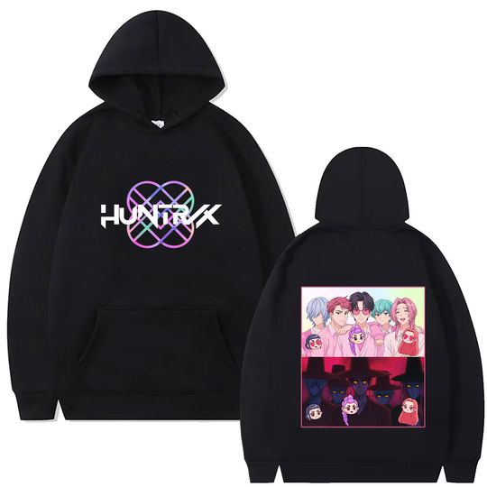 Discover Famous Movie KPop Demon Hunters Saja Boys Graphic Hoodie Men Women Fashion Casual Fleece Cotton Hoodies Male Vintage Streetwear