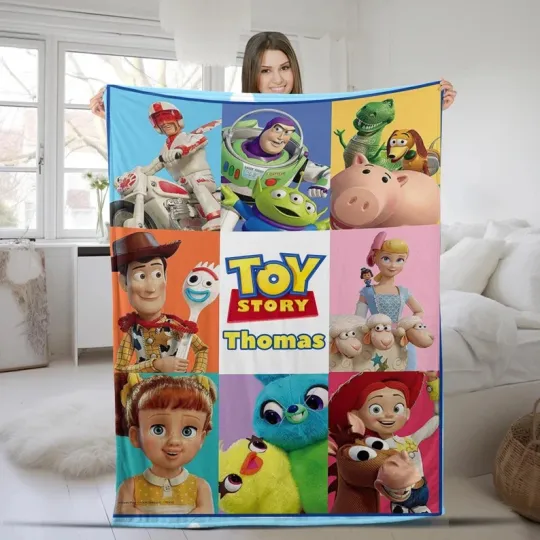 Discover Disney Toy Story 4 Disneyland To Infinity & Beyond Customize Fleece Blanket