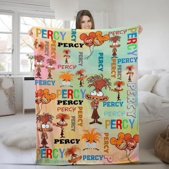 Discover Personalized Watercolor Disney Inside Out Blanket, Blanket Home Decoration Sofa,