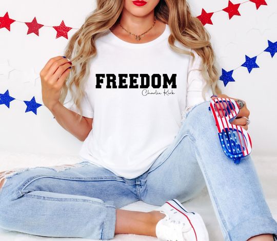 Discover Charlie Kirk Freedom Shirt, Charlie Kirk Shirt, Charlie Kirk Freedom t shirt, Charlie Kirk, Freedom Charlie Kirk Shirt