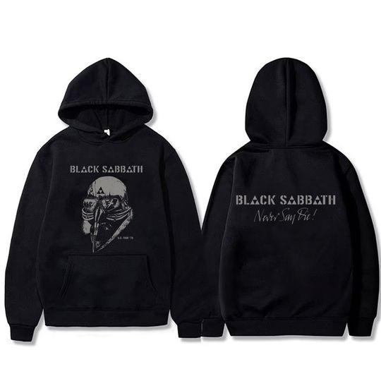 Heavy Metal Rock Band Black Sabbath Tour Hoodie Ozzy Osbourne Pullover Hoodies Men's Women's Gothic Vintage Oversized Sweatshirt