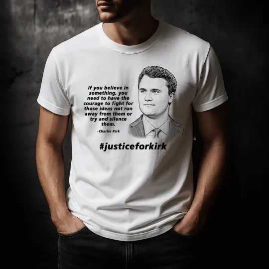 Justice for Kirk T-Shirt | Charlie Kirk TPUSA Conservative Tee