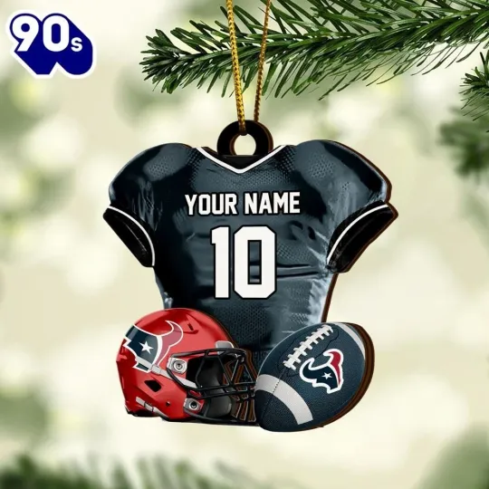 Discover Personalized Houston Football Team Texans Christmas Ornament Gift Decor