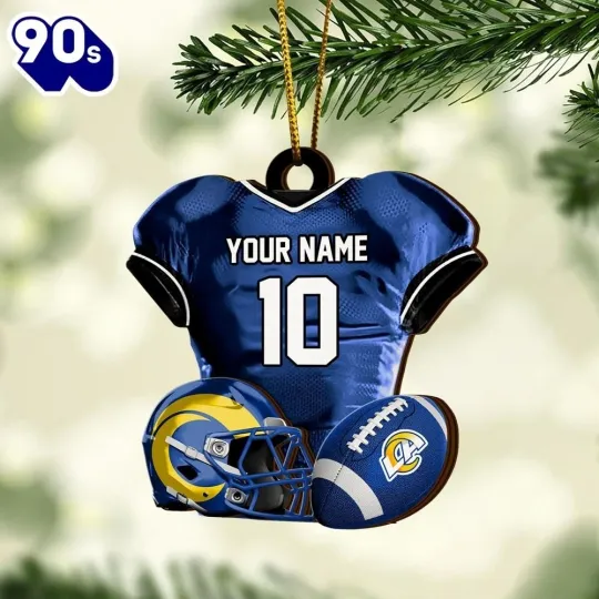 Discover Personalized Los Angeles Football Team Rams Christmas Ornament Gift Decor