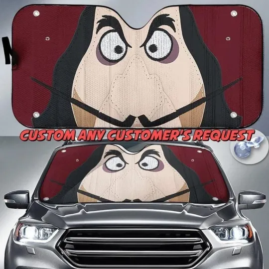 Discover Captain Hook Peter Pan Villian Happy Halloween Car Windshield Sun Shade 3D