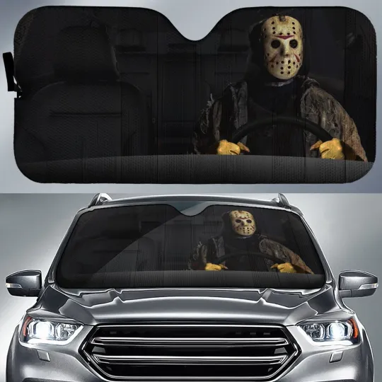 Discover Jason Voorhees Car Sunshade Horror Halloween Car Sunshade Friday the 13th Horror