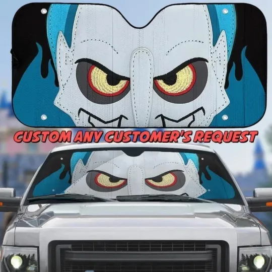 Discover Hades Hercules Villian Horror Character Hallowen Car Windshield Sun Shade 3D