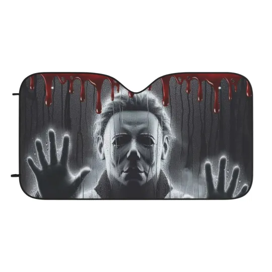 Halloween Micheal Meyers Car Sun Shades