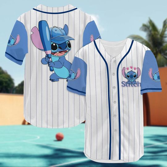 Lilo And Stitch Baseball Jersey, Disneyland Trip Shirt, Magic Kingdom Shirt, Stitch Kid Youth Adult Jersey, Disney Birthday Gift
