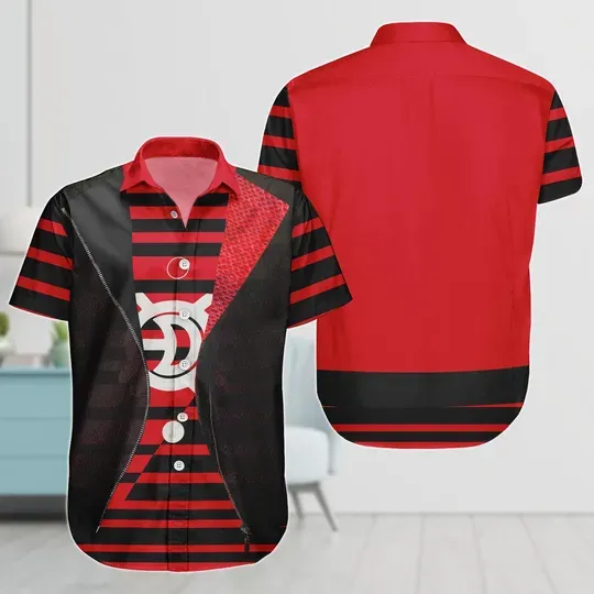 Disney Victor Hawaiian Shirt, Disney Zombies 4 Button Shirt, Zombies Victor Cosplay Costume, Halloween Gifts