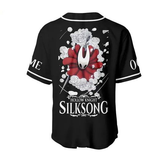 Silksong Personalized Baseball Jersey, Hollow Knight Jersey