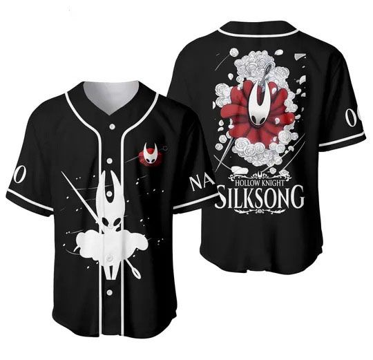 Silksong Personalized Baseball Jersey, Hollow Knight Jersey