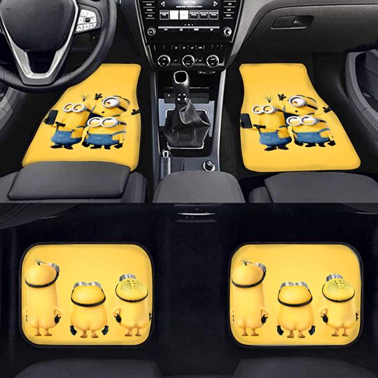 Minion Car Floor Mat Front with Back