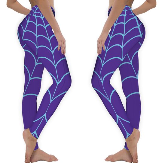 Womens Yoga Leggings SPIDER GWEN Spidergwen tights for adults, superhero costume, womens spider costume, Spider Gwen top for women, bottoms