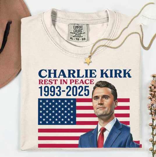 Charlie Kirk Tribute T-Shirt, Republican Shirt, Patriotic American Tee